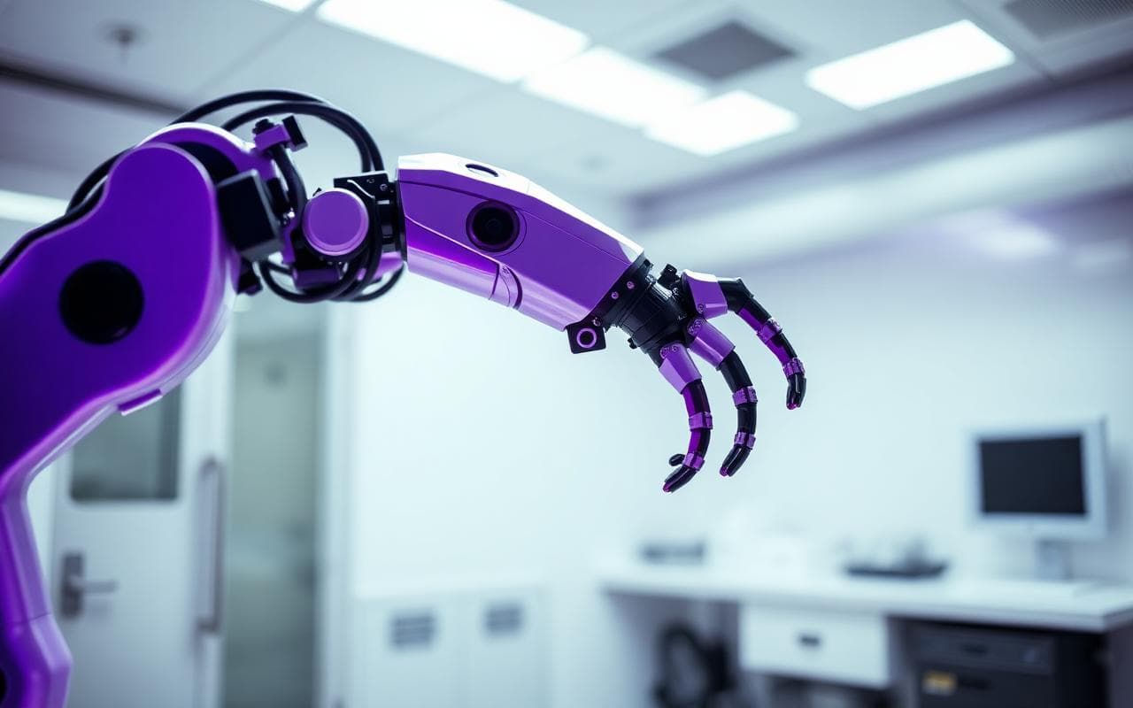 Robotics arm in lab